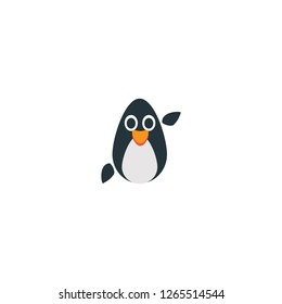 Penguin vector isolated flat icon