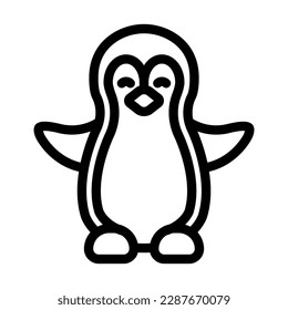 Pinguin-Vektorgrafik-Symboldesign