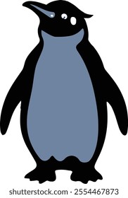A penguin vector logo design