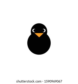 Penguin vector logo design. Penguin icon vector design. Symbol logo illustration	