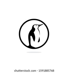 Penguin vector logo design. Penguin icon vector design. Symbol logo illustration	