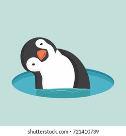  Penguin in water