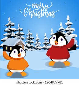 Penguin Wearing Sweater