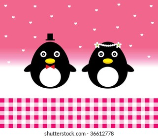 penguin wedding