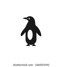 Penguin, wild animal vector icon