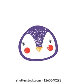 penguin winter vector