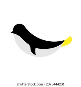 Penguin zoo sea animal abstract vector logo or icon template, sign or symbol.