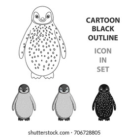 Penguin.Animals single icon in cartoon style vector symbol stock illustration web.