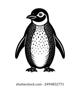 penguin-illustration-vector illustration, this is a editable file.