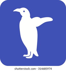 Penguins, animal, bird icon vector image. Can also be used for Animals and Insects. Suitable for mobile apps, web apps and print media.