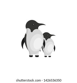 Penguin Cute Illustration Vector Cartoon White: เวกเตอร์สต็อก (ปลอดค่า