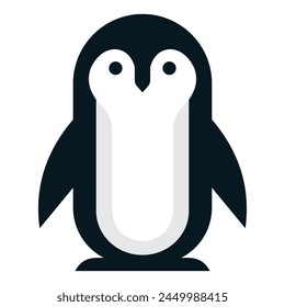 Penguins are fascinating creatures that inhabit the icy realms of the Southern Hemisphere, This logo for shirt, business or sticker design