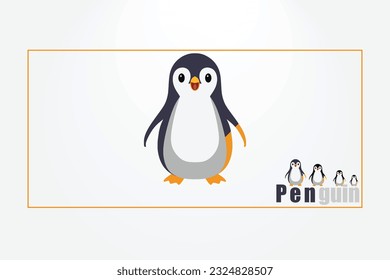 Penguins are a group of aquatic flightless birds.
Penguin images are vector illustrator template design for T-shirt and photo frame design. 