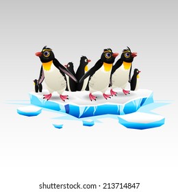 Penguins in the iceberg