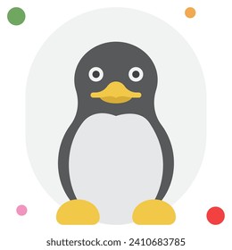 Penguins Icon Illustration, for web, app, infographic, etc
