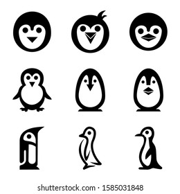 penguins icon isolated sign symbol vector illustration - Collection of high quality black style vector icons
