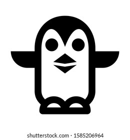 penguins icon isolated sign symbol vector illustration - high quality black style vector icons

