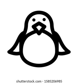 penguins icon isolated sign symbol vector illustration - high quality black style vector icons
