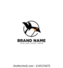 penguins logo template vector illustration eps10 download