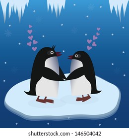 Penguins in love