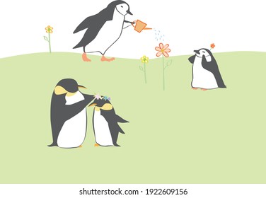 Penguins party everywhere with friends and family