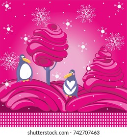 Penguins pink