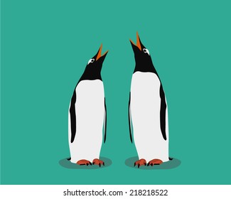 Penguins singing