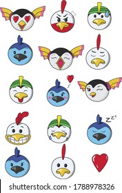 Penguins stickerpack topwings emoji emoticons
