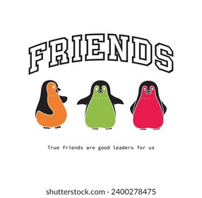 penguins vector design for print , banner , poster and other use