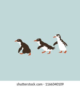 Penguins Vector Illustration