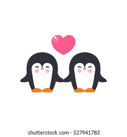 penguins. vector illustration