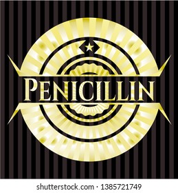 Penicillin golden emblem. Vector Illustration. Detailed.