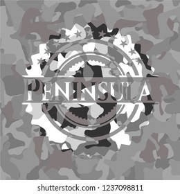 Peninsula on grey camo pattern