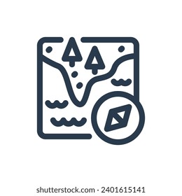 Peninsula Paradise Vector Icon Illustration for Coastal Splendor