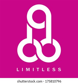 Penis- Limitless symbol icon, vector