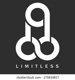 Penis- Limitless symbol icon, vector