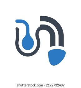 Icono de órgano penis (ilustración simple vectorial)