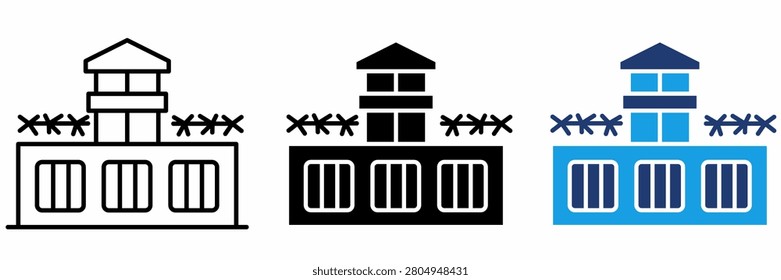 Penitentiary and Correctional Facility Icon Collections. Containing Security, Guard, Prison, Detention and more icons.