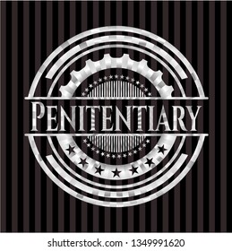 Penitentiary silver shiny emblem