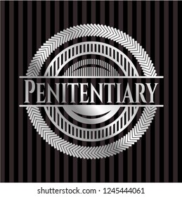 Penitentiary silvery badge or emblem