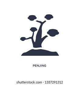 penjing isolated icon. Simple element illustration from asian concept. penjing editable logo symbol design on white background. Can be use for web and mobile.