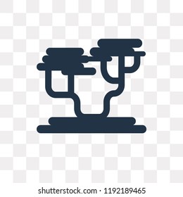 Penjing vector icon isolated on transparent background, Penjing transparency concept can be used web and mobile