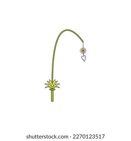penjor bali illustration icon vector