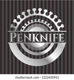 Penknife silver emblem