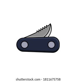 penknife vector design template illustration