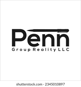 penn group realty logo design