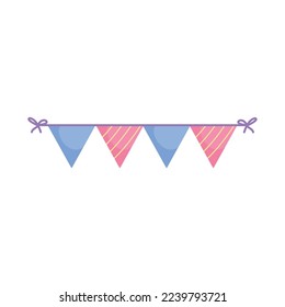 pennant decoration icon isolated style