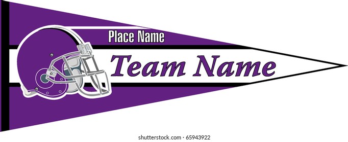 pennant Football team violet