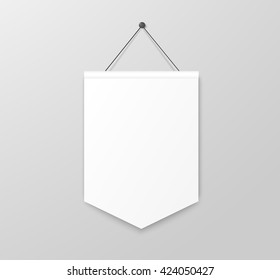 Pennant Hanging, Poster Mockup