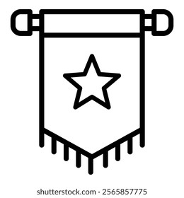 Pennant Icon Element For Design